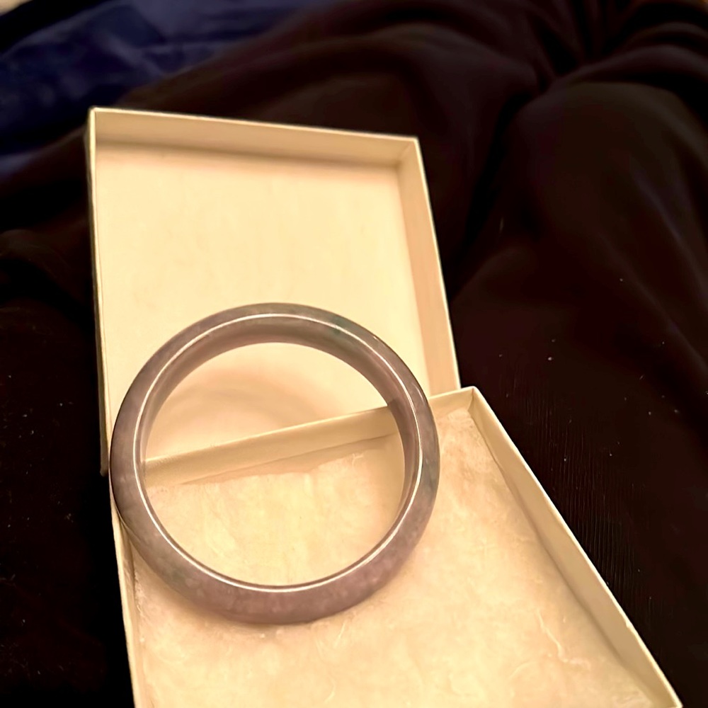 Real authentic grey / green bangle